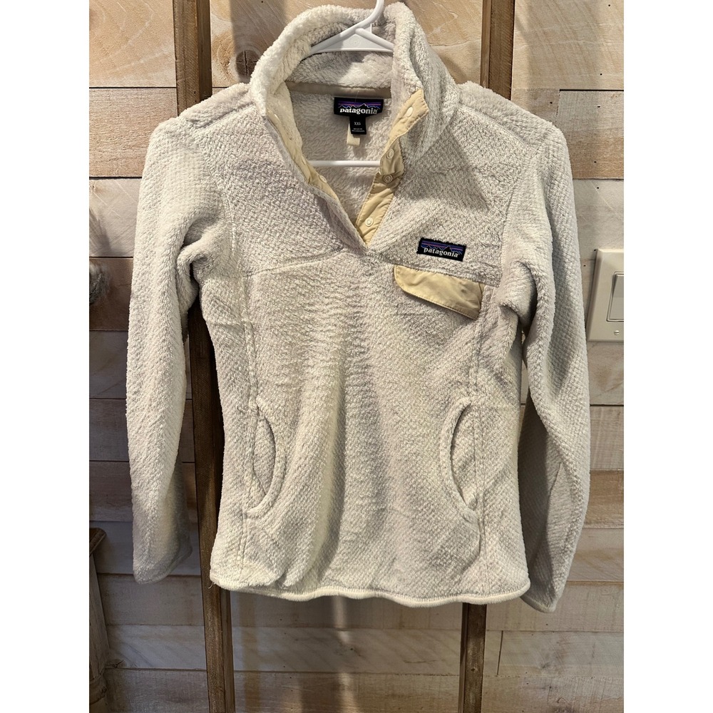 Patagonia Re-Tool Snap-T Fleece Pullover Cream Oatmeal XXS 25442